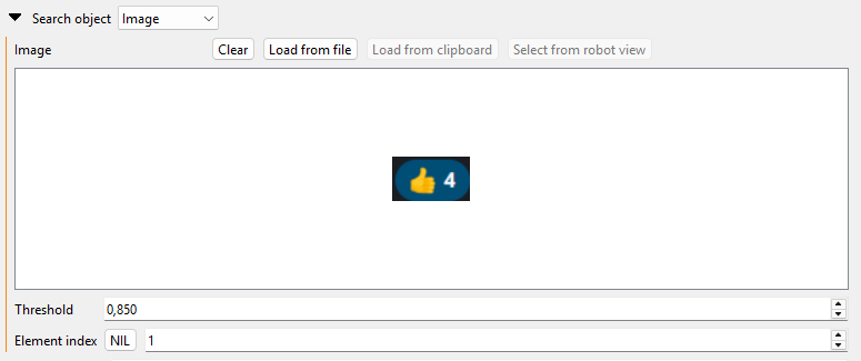 Image object settings