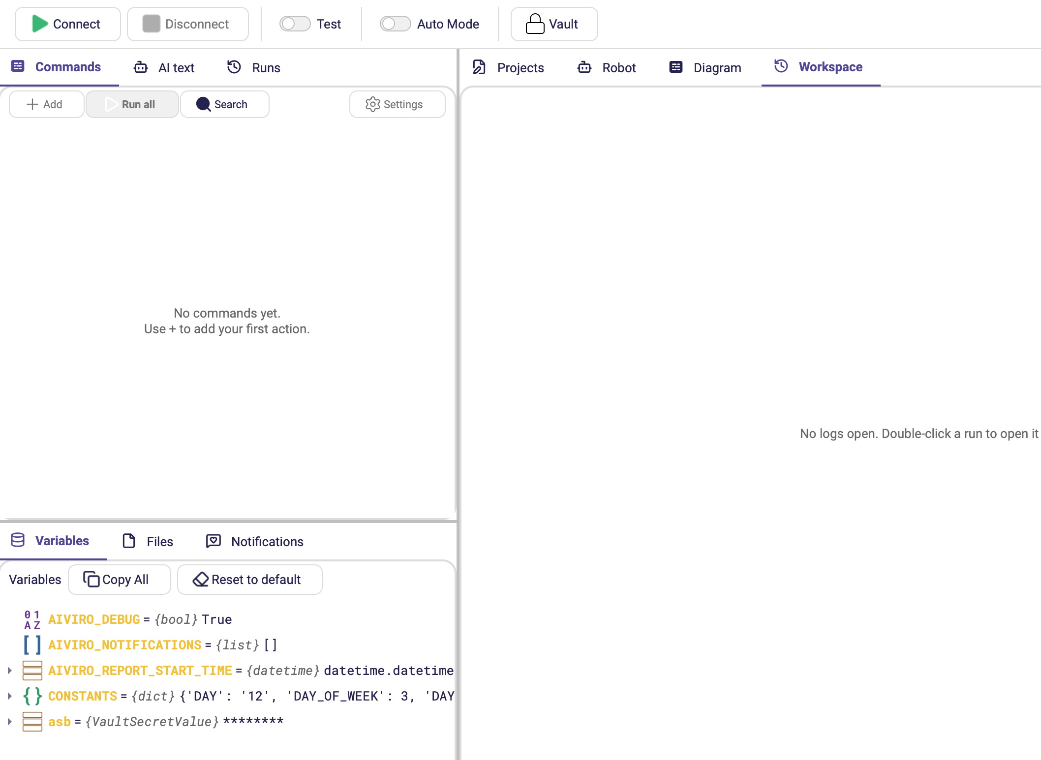 Main‑window anatomy