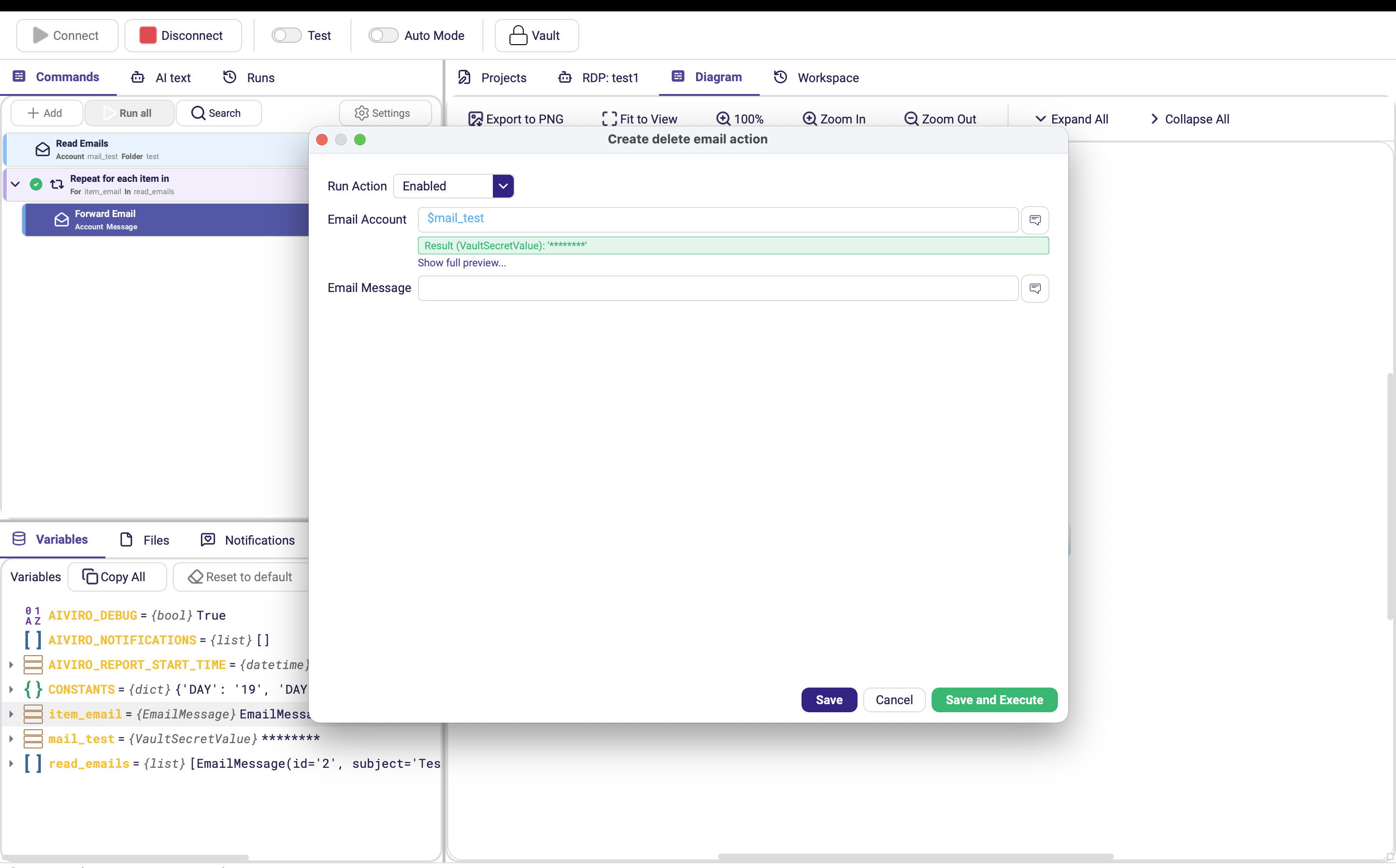 Das Formular E-Mail löschen